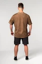 Koszulka męska Nebbia  Washed-off Oversized T-shirt HERITAGE Light Brown