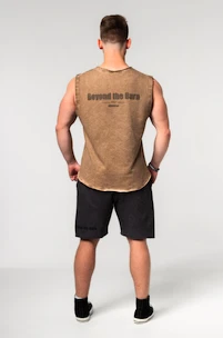 Koszulka męska Nebbia  Washed-off Tank Top BEASTIN' Light Brown