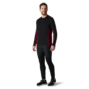 Koszulka męska Smartwool  Merino Sport 150 Long Sleeve Crew Red/Black