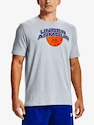 Koszulka męska Under Armour  BBALL BRANDED WRDMRK SS-GRY L