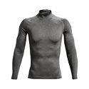 Koszulka męska Under Armour  HeatGear Armour Comp Mock LS Gray