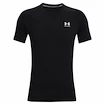 Koszulka męska Under Armour  HG Armour Fitted SS-BLK