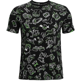 Koszulka męska Under Armour Run Ur Face Off Print SS Black