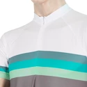 Koszulka rowerowa męska Sensor  Cyklo Summer Stripe Grey/Green