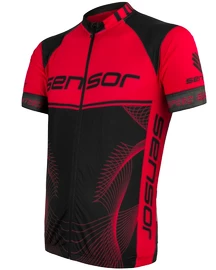 Koszulka rowerowa męska Sensor Cyklo Team Up Black/Red