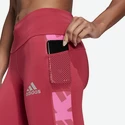 Legginsy damskie adidas Own The Run Celebration Running Long Pink