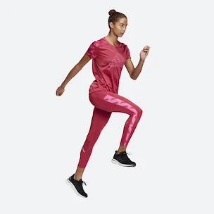 Legginsy damskie adidas Own The Run Celebration Running Long Pink