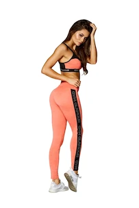 Legginsy damskie Gym Glamour  Legíny vysoký pas oranžové XS