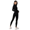 Legginsy damskie GymBeam  FLO Ribbed Leggings Black