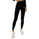 Legginsy damskie GymBeam  FLO Ribbed Leggings Black