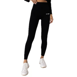 Legginsy damskie GymBeam FLO Ribbed Leggings Black