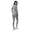 Legginsy damskie GymBeam  FLO Ribbed Leggings Grey