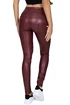 Legginsy damskie Hugz Jeans  Wine Faux Leather Biker High Waist