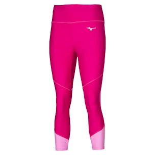 Legginsy damskie Mizuno Core 3/4 Tight Pink Peacock