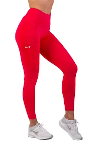 Legginsy damskie Nebbia  Active High-Waist Smart Pocket Leggings 402 pink L