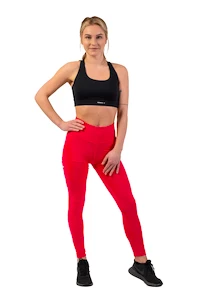 Legginsy damskie Nebbia  Active High-Waist Smart Pocket Leggings 402 pink L