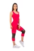 Legginsy damskie Nebbia  High-Waist ¾ Length Sporty Leggings 406 pink