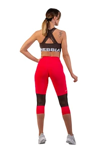 Legginsy damskie Nebbia  High-Waist ¾ Length Sporty Leggings 406 pink