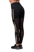 Legginsy damskie Nebbia Intense Gold Mesh leggings 829 black