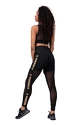 Legginsy damskie Nebbia Intense Gold Mesh leggings 829 black