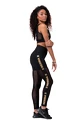 Legginsy damskie Nebbia Intense Gold Mesh leggings 829 black