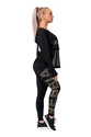 Legginsy damskie Nebbia Intense Gold Print leggings 827 black