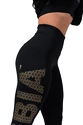 Legginsy damskie Nebbia Intense Gold Print leggings 827 black