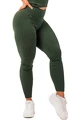 Legginsy damskie Nebbia  Organic Cotton Ribbed High Waist Leggings 405 dark green