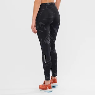 Legginsy damskie Salomon  Agile Long Tight Black/AO XS