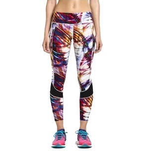 Legginsy damskie Saucony  Finishing Kick Crop Multi Print L