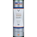 Lotki do badmintona Victor  Nylon Shuttle 1000 Silver - White 6 ks