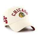 Męska czapka z daszkiem 47 Brand  NHL Chicago Blackhawks Clubhouse Faber ’47 CLEAN UP