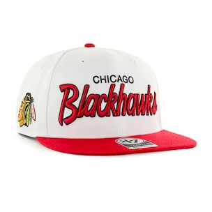 Męska czapka z daszkiem 47 Brand  NHL Chicago Blackhawks Crosstown Script Two tone ’47 CAPTAIN