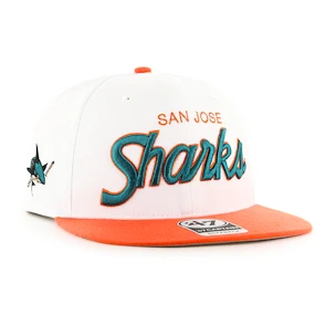 Męska czapka z daszkiem 47 Brand  NHL San Jose Sharks Script Side Two Tone ’47 CAPTAIN