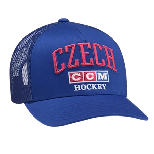 Męska czapka z daszkiem CCM  MESHBACK TRUCKER TEAM CZECH Multiple Team Color