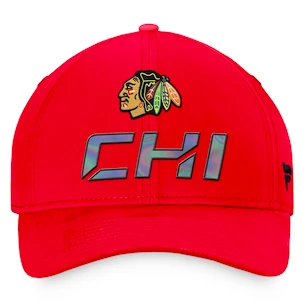 Męska czapka z daszkiem Fanatics  Authentic Pro Locker Room Structured Adjustable Cap NHL Chicago Blackhawks