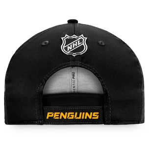 Męska czapka z daszkiem Fanatics  Authentic Pro Locker Room Structured Adjustable Cap NHL Pittsburgh Penguins