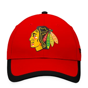 Męska czapka z daszkiem Fanatics Defender Structured Defender Structured Adjustable Chicago Blackhawks