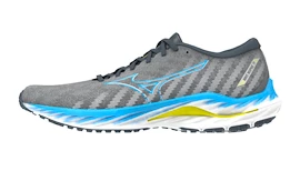 Męskie buty do biegania Mizuno Wave Inspire 19 Ghost Gray/Jet Blue/Bolt 2 (Neon)