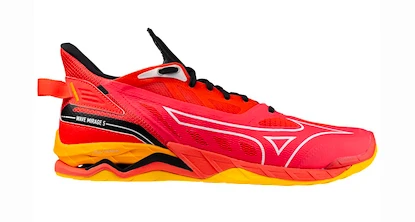 Męskie buty gimnastyczne Mizuno  WAVE MIRAGE 5 Radiant Red/White/Carrot Curl  EUR 48,5