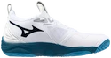 Męskie buty gimnastyczne Mizuno  WAVE MOMENTUM 3 White/Sailor Blue/Silver