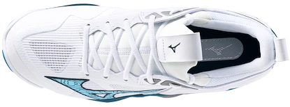 Męskie buty gimnastyczne Mizuno  WAVE MOMENTUM 3 White/Sailor Blue/Silver  51 EUR