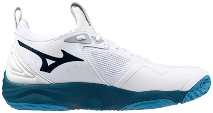 Męskie buty gimnastyczne Mizuno  WAVE MOMENTUM 3 White/Sailor Blue/Silver  51 EUR