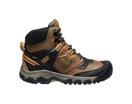 Męskie buty outdoorowe Keen Ridge Flex Mid Wp Bison/Golden Brown