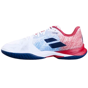 Męskie buty tenisowe Babolat Jet Mach 3 AC Men Wide White/Estate Blue