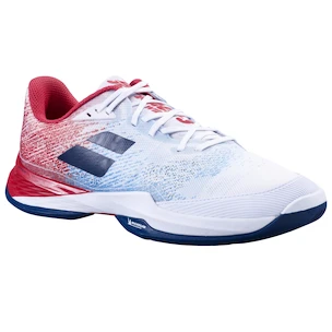 Męskie buty tenisowe Babolat Jet Mach 3 AC Men Wide White/Estate Blue