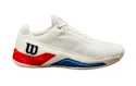 Męskie buty tenisowe Wilson Rush Pro 4.0 Clay Snow White/Wilson Red  EUR 47 1/3