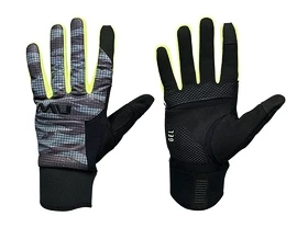 Męskie rękawice rowerowe NorthWave Fast Gel Glove Anthra/Yellow Fluo