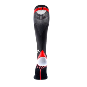 Męskie skarpety kompresyjne McDavid  Elite Active Compression Socks 8842 Black/Scarlet