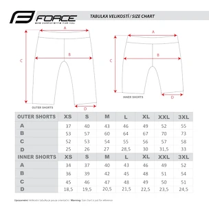 Męskie spodenki rowerowe Force  Blade MTB red S